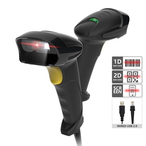 Escáner automático de códigos de barras 2D con soporte, interfaz USB, lector de códigos QR para pago móvil, en stock - Product Image 1