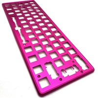 Clavier de précision professionnel en alliage d'aluminium 6061, acier inoxydable, usinage CNC, certifié ISO 9001:2015, anodisation de haute qualité