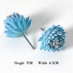 Venta de Macetas de Plástico Azules Poco Profundas para Plantas Suculentas Artificiales, Suculentas Artificiales al por Mayor - Product Image 5