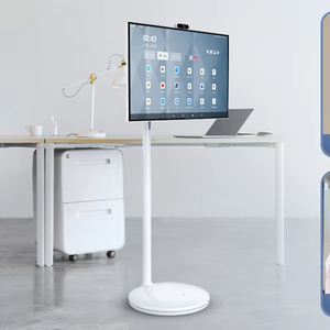 24 pollici Smart Android 13 HD 1080p portatile <span class=keywords><strong>TV</strong></span> LED bianco Touchscreen da palestra Monitor Live Streaming giochi in esclusiva marzo - Product Image 1