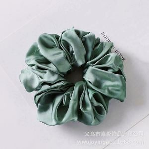 Coleteros de tela de seda extragrandes de moda para mujer, con diseño floral y geométrico, estilo coreano y europeo-americano, accesorios para el cabello, cola de caballo - Product Image 6