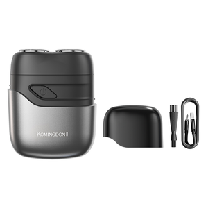 Mini rasoir rotatif pour hommes, rasoir électrique portable à double anneau, sans fil, rechargeable par USB, étanche PX7, rasage humide et sec - Product Image 1