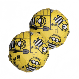 LONGLI <span class=keywords><strong>Bonnet</strong></span> <span class=keywords><strong>de</strong></span> <span class=keywords><strong>bain</strong></span> et <span class=keywords><strong>de</strong></span> douche jetable pour enfants, réglable, personnalisé, écologique, imperméable, en PEVA, motif dessin animé, souple et élastique, 28 cm - Product Image 1