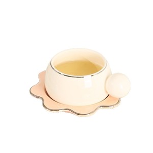 Juego de Taza y Platillo de Porcelana de Color Sólido, Estilo Nórdico Minimalista, Reutilizable, Ecológico, 180 ml, Diseño de Lujo Ligero para Hogar y Oficina - Product Image 6