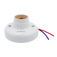 Hungso E27 Led ampoule support rond raccord prise interrupteur E27 Base suspension lampe prise pour la maison