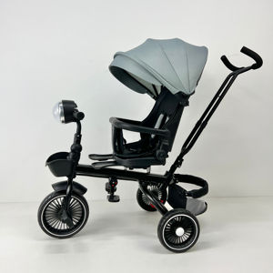 Nuevas ruedas <span class=keywords><strong>de</strong></span> PU <span class=keywords><strong>de</strong></span> tres ruedas para niños del fabricante WQL Push Baby Cart Safety Guardrail Music para 2-7 triciclos para niños - Product Image 4