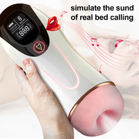 Neuer meist verkaufter rotierender Saug flugzeug becher Leistungs starker Vibrations heizungs mastur bator Erotik spielzeug Masturbation becher