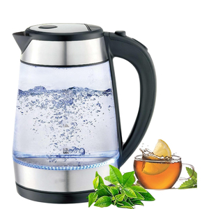 Petit appareil électroménager, bouilloire électrique sans fil, base rotative à 360°, maintien au chaud, protection contre l'ébullition à sec, verre borosilicate de haute qualité - Product Image 1