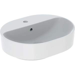 Lavabo Ovalado Moderno de Porcelana Mate para Encimera, Modelo 'VARIFORM', para Baño o Comedor Estilo Rústico, 50 cm, Proceso CPR - Product Image 3