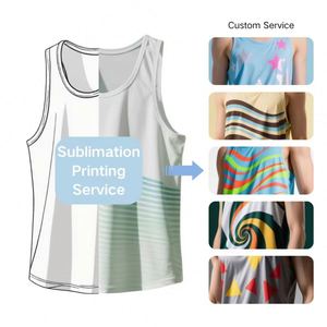 Lightweight Breathable Men's Sleeveless Dry Fit <b>Mesh</b> Running Singlet Customized Color Casual Basketball Marathon Tank Knitted - Product Image 2