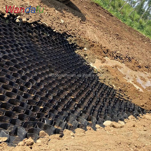 Geocella Nera ad Alta Densità in HDPE Wandafu per Rinforzo di Vialetti, Stabilizzatore di Ghiaia, Griglia per Muri di Contenimento e Argini - Product Image 1