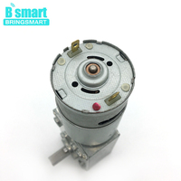 محرك تروس حلزوني BringSmart A58SW-555 بجهد 12 فولت تيار مستمر، محرك منخفض السرعة معتمد من CE، مورد محركات، محرك كهربائي صغير 24 فولت مع علبة تروس ذاتية القفل