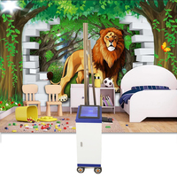 Impresora 3D de inyección de tinta de gran formato, máquina de fabricación de papel tapiz, Mural de pintura, foto, automática, no tripulada, UV Vertical