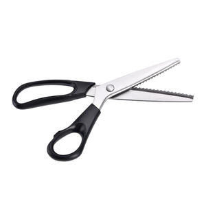 Ciseaux à broder en acier inoxydable de 10 pouces avec lames dentelées pour la coupe de tissus et de dentelle, usage couture - Product Image 1