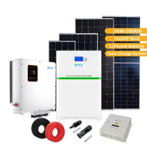 Zonne-Energie Systeem Prijs 20kw 30kw 40kw 50kw 60kw 80kw 100kw Solar Accu Omvormer 10kw Zonnepanelen Systeem Voor Thuis