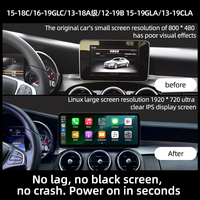 Système Linux 12.3 pouces Google Car Multimedia GPS Navigation Carplay Player pour Mercedes C W205 GLC X253 AB CLA GLA 2013-2019