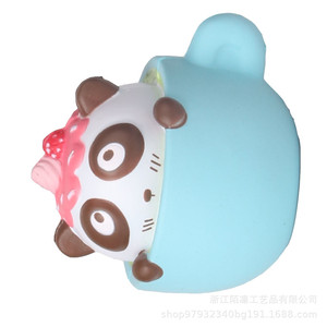 Cute <b>Panda</b> In Cup <b>Toy</b> Plastic Animal Figurine For Promotional Gifts - Product Image 2