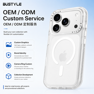 Funda Magnética Anti-amarillamiento para Teléfono Celular, Imprimible con UV, Anillo <span class=keywords><strong>de</strong></span> Cámara Desmontable, Base Acrílica Transparente Anti-decoloración para Diseños Personalizados - Product Image 3