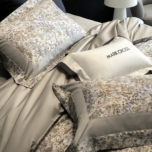 Bán Buôn Mùa Thu Mùa Đông Chữa Bệnh 120S Dài Staple Bộ Đồ Giường Bông Thiết Lập Mỹ Hoa In Tất Cả Các Bông Cho Nhà Sử Dụng - Product Image 2