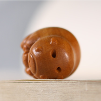 WD072 Gantungan Figurine Hewan Capybara Imut dan Gemuk, Pesona Kayu Warna-warni, Aksesori Perhiasan Sehari-hari
