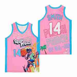Maglia da Basket Streetwear con Ricamo e Sublimazione, Taglia USA, The Fresh Prince of <span class=keywords><strong>Bel</strong></span>-Air, Uniforme Traspirante da Uomo all'Ingrosso - Product Image 3
