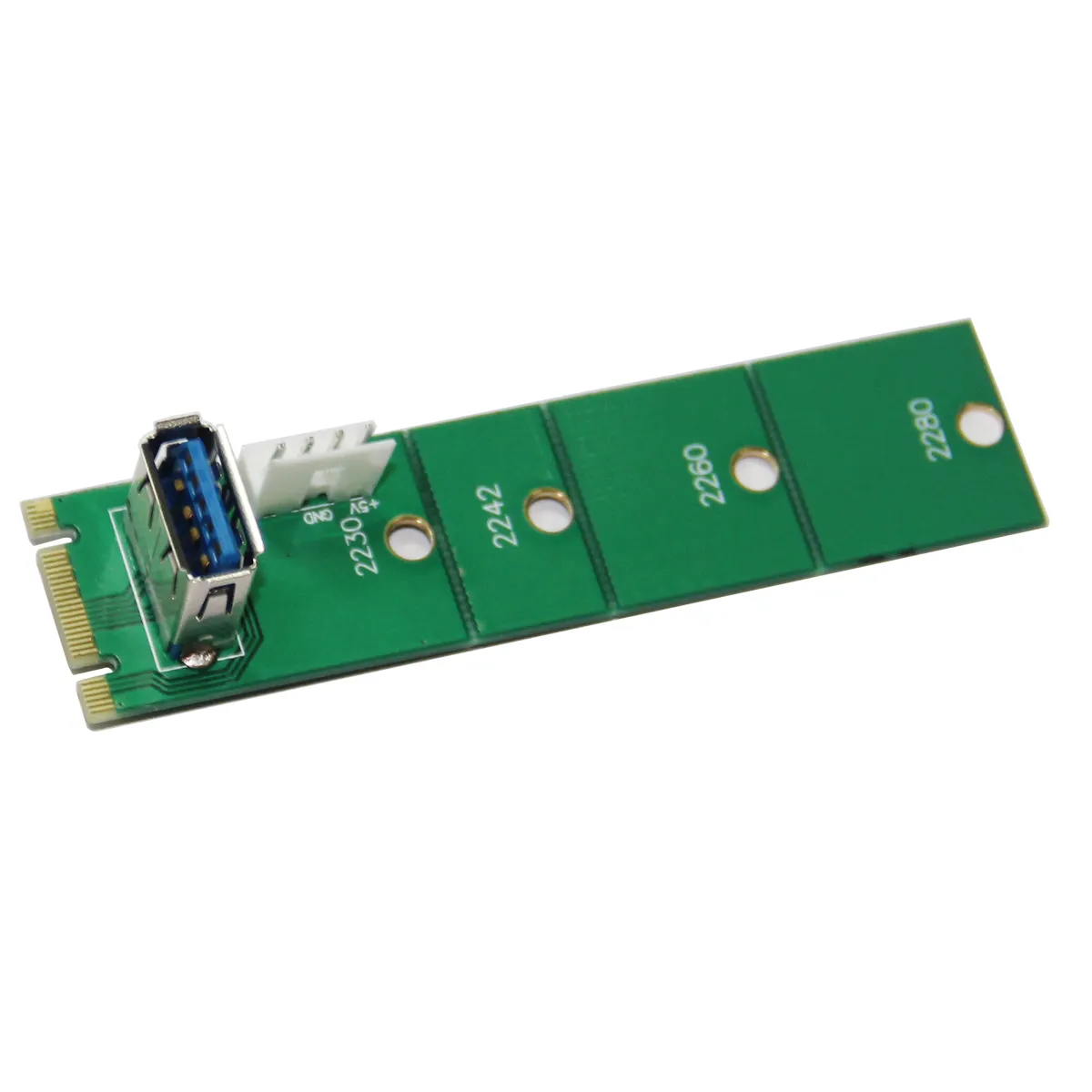 Ngff M.2 Sleutel M Naar Usb 3.0 Converter Kaart Met Floppy 4 Pin Kabel