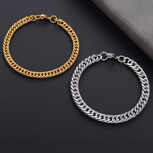 Bracelet gourmette cubaine classique punk en acier inoxydable pour homme, bijou de poignet tendance, cadeau - Product Image 5