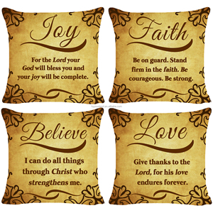 ปลอกหมอนอิงตกแต่งโซฟาสำหรับวันแม่พร้อมข้อความจากพระคัมภีร์ ของขวัญสุดสร้างแรงบันดาลใจ ปลอกหมอนผ้าลินินพร้อมซิป - Product Image 4