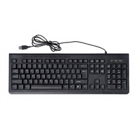 Clavier de bureau multimédia filaire USB ergonomique en plastique optique de haute qualité certifié ROHS, nouveau modèle KM-600U, Plug & Play pour les entreprises