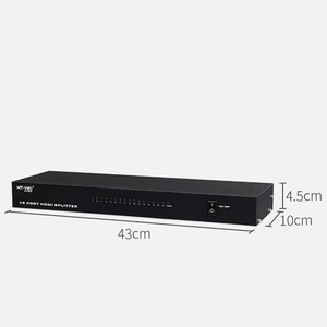 Vellygood Best Seller 1080P <span class=keywords><strong>4K</strong></span> 60HZ HDCP2.2 3D Vidéo HDTV <span class=keywords><strong>Splitter</strong></span> 1x16 Matrice Métal - Product Image 5