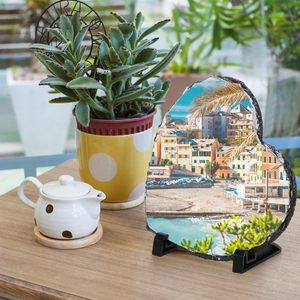 Plaques de sublimation en ardoise pour cadres <span class=keywords><strong>photo</strong></span>, différentes formes et tailles, personnalisables, pour sublimation DIY - Product Image 1