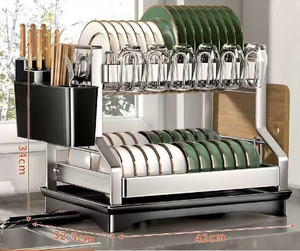 2025 estante <span class=keywords><strong>de</strong></span> secado <span class=keywords><strong>de</strong></span> <span class=keywords><strong>platos</strong></span> <span class=keywords><strong>de</strong></span> <span class=keywords><strong>2</strong></span> <span class=keywords><strong>niveles</strong></span> <span class=keywords><strong>de</strong></span> gran capacidad <span class=keywords><strong>de</strong></span> alta calidad sobre el fregadero <span class=keywords><strong>escurridor</strong></span> <span class=keywords><strong>de</strong></span> <span class=keywords><strong>platos</strong></span> estante <span class=keywords><strong>de</strong></span> <span class=keywords><strong>platos</strong></span> para cubiertos estante <span class=keywords><strong>de</strong></span> secado <span class=keywords><strong>de</strong></span> <span class=keywords><strong>platos</strong></span> - Product Image 1