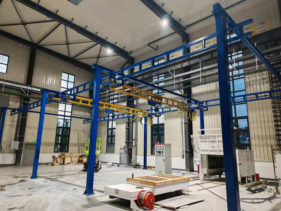1 Ton Flexible Light Crane Work Station Overhead Crane Space Saving ...