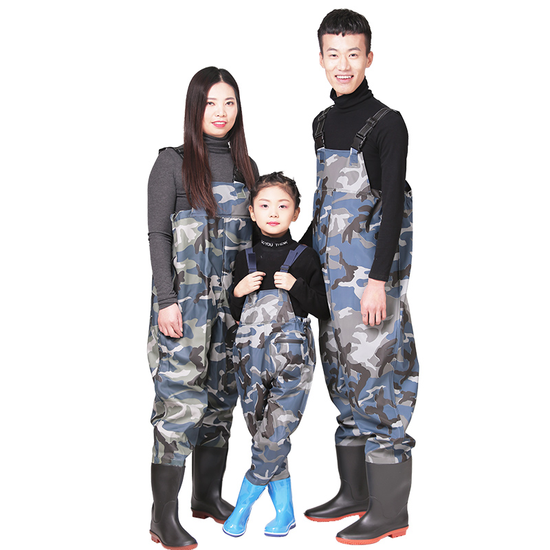 Камуфляжные водонепроницаемые рыболовные сапоги из ПВХ, охотничьи сапоги из ПВХ, рыболовные Нахлыстовые сапоги