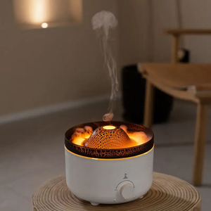 560ml Popular electrodoméstico aire fresco llama ultrasónica Control remoto difusor de Aroma 3D fuego volcán humidificador de aire - Product Image 4