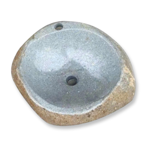 Lavabo en pierre naturelle moderne - Vasque en marbre/granit faite à la main sur mesure, autoportante pour hôtel, villa de luxe - Product Image 3