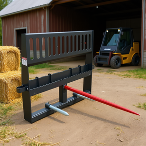 Horquillas para paletas D0100X3C1IJ de 48 pulgadas con accesorio de enganche rápido para minicargadoras, equipos de manejo de materiales agrícolas - Product Image 2
