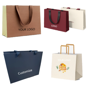 Custom High Quality Thickened Paper Bag With Reinforced Ribbon Handle for Luxury <b>Watch</b> Jewelry Store Gifts Black Paper Bag - Product Image 6