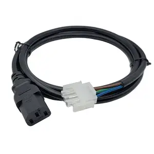 Cable conector Molex de 3 pines y 4,2mm de paso a C13 con terminal, carcasa de 3 pines, ensamblaje de extensión de alimentación, arnés de cables