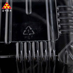 Thức ăn nhanh Bán buôn bao bì hộp đựng thực phẩm bền biểu tượng tùy chỉnh rõ ràng dùng một lần thực phẩm tươi hộp nhựa với nắp - Product Image 4