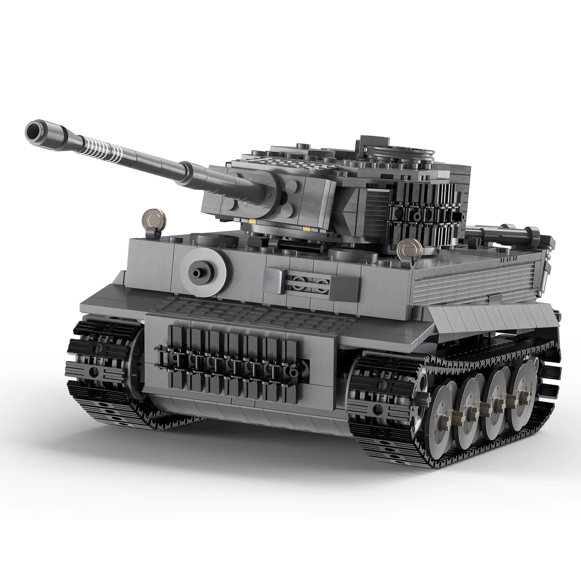 C61071 MOC Building Blocks Military and Engineering Toy, Adult Collectible Tank Model Kit to Build, Boy Toys for Christmas Gifts