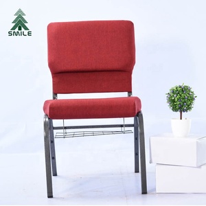 4'' <strong>Foam</strong> Durable Uesed Cheap Church Chair <strong>Seating</strong> with Book Rack for Sale - Product Image 2