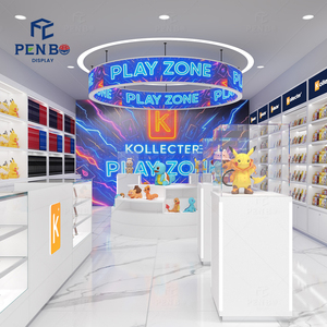Espositore Illuminato Personalizzato per Carte Pokémon TCG, Scaffale Rotondo a Più Livelli per Negozi di Carte Collezionabili e Chioschi nei Centri Commerciali - Product Image 2