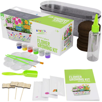 Kit de plantation de pot de fleurs peint à la main pour enfants