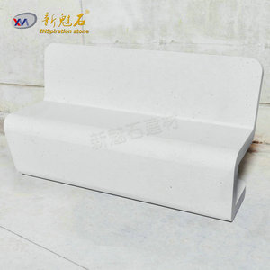 Nuevos Materiales de Construcción de Piedra, Banco de Hormigón Prefabricado para Exteriores XMS006, Alto Rendimiento, Resistente a la Corrosión, para Uso Municipal y Paisajístico - Product Image 2