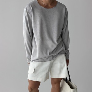 <span class=keywords><strong>Camicia</strong></span> da uomo a maniche lunghe di alta gamma, stile rilassato, con ampio <span class=keywords><strong>colletto</strong></span> e design a collo <span class=keywords><strong>basso</strong></span>, vestibilità ampia e protezione solare. - Product Image 3