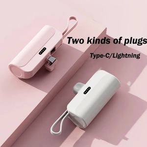 M-Queen Best-seller : Mini Power Bank Capsule 5000 mAh avec chargeur intégré, batterie externe portable rechargeable DIY - Product Image 3