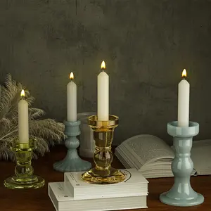 早期冒口树脂铸造模具混凝土烛台硅胶模具DIY茶灯许用锥形家居装饰烛台