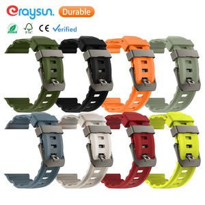 Eraysun-Bracelet respirant en silicone <span class=keywords><strong>pour</strong></span> le sport, bracelet de luxe, ultra <span class=keywords><strong>2</strong></span> ajustable, en titane, 10 9 8 7 6 - Product Image 2