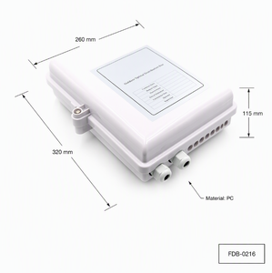 กล่องต่อสายไฟเบอร์ออปติก FASO 1X16 คอร์เทอร์มินัล บ็อกซ์ FTTH กล่องกระจายสายไฟเบอร์ออปติก 16 พอร์ต NAP FAT FDB ODB กล่องต่อสายไฟเบอร์ภายนอกอาคาร - Product Image 4